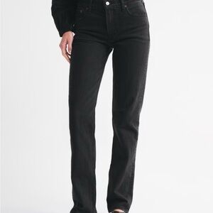 Abercrombie & Fitch Women's Black 90’s Straight Leg Jeans